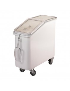 Cambro Mobile Ingredient Bin White 81Ltr