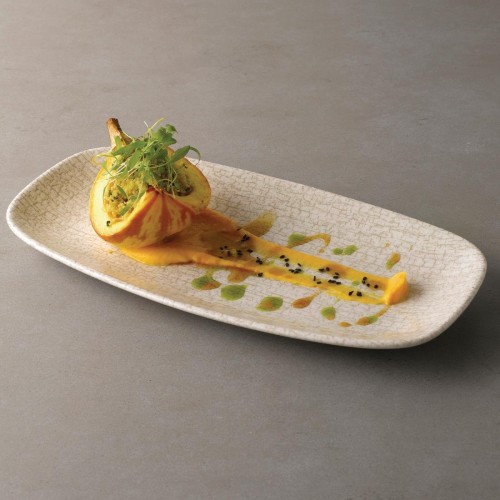 Churchill Breccia Oblong Chef Plate Agate Grey 153 x 298mm