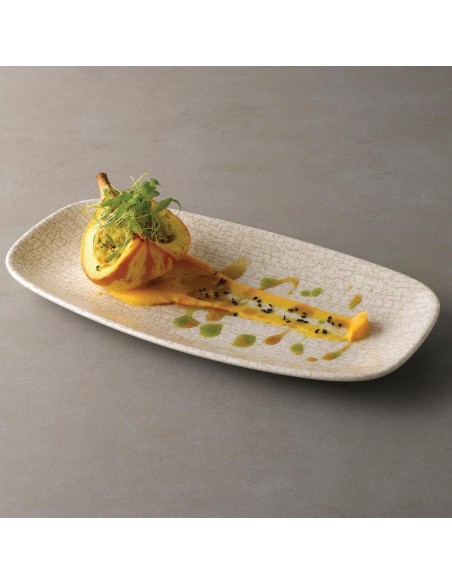 Churchill Breccia Oblong Chef Plate Agate Grey 153 x 298mm