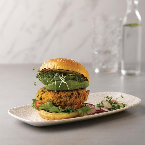 Churchill Breccia Oblong Chef Plate Agate Grey 153 x 298mm