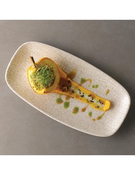 Churchill Breccia Oblong Chef Plate Agate Grey 189 x 355mm