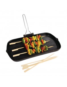 Fiesta Green Biodegradable Bamboo Paddle Skewers 210mm 2