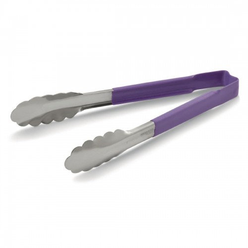 Vollrath Purple Utility Grip Kool Touch Tong 9"