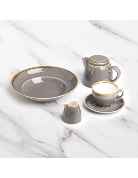 Olympia Kiln Pasta Bowls Smoke 250mm