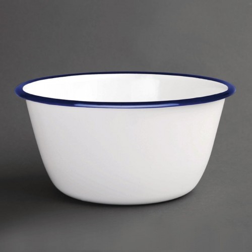 Olympia Enamel Pudding Bowls 155mm