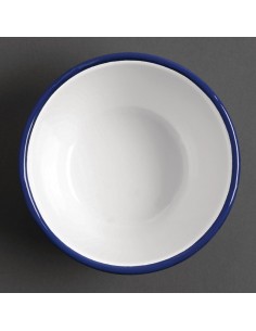 Olympia Enamel Pudding Bowls 155mm 2