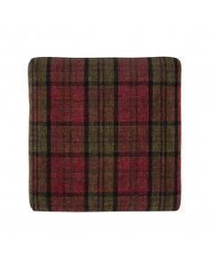 Bolero Dale High Stool Claret Tartan 2