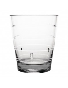 Kristallon Polycarbonate Ringed Tumbler Clear 285ml