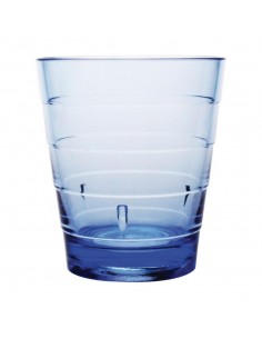 Kristallon Polycarbonate Ringed Tumbler Blue 285ml