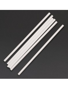 Fiesta Green Biodegradable Paper Straws White 2
