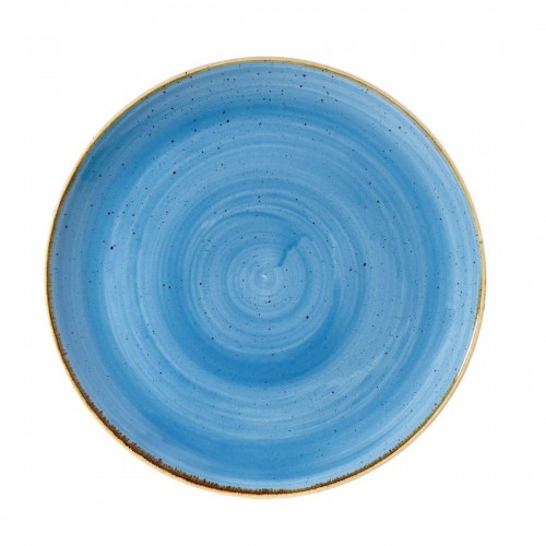 Churchill Super Vitrified Stonecast Cornflower Blue Coupe Plate 288mm