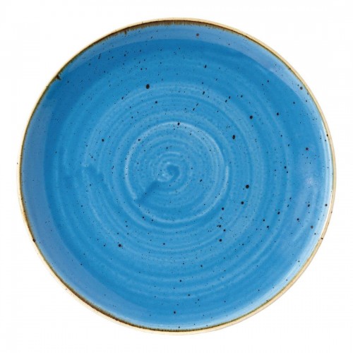 Churchill Super Vitrified Stonecast Cornflower Blue Coupe Plate 217mm