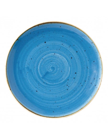 Churchill Super Vitrified Stonecast Cornflower Blue Coupe Plate 217mm