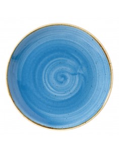 Churchill Super Vitrified Stonecast Cornflower Blue Coupe Plate 165mm