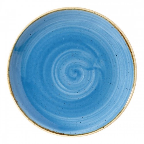 Churchill Super Vitrified Stonecast Cornflower Blue Coupe Plate 165mm