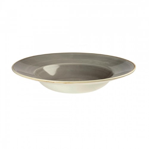 Churchill Super Vitrified Stonecast Peppercorn Grey Wide Rim Bowl 240mm