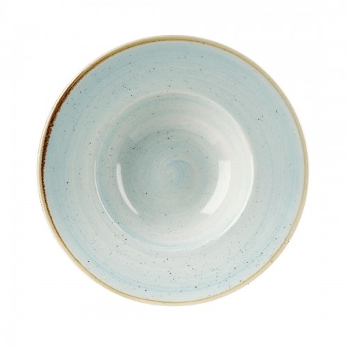 Churchill Super Vitrified Stonecast Duck Egg Blue Wide Rim Bowl 240mm