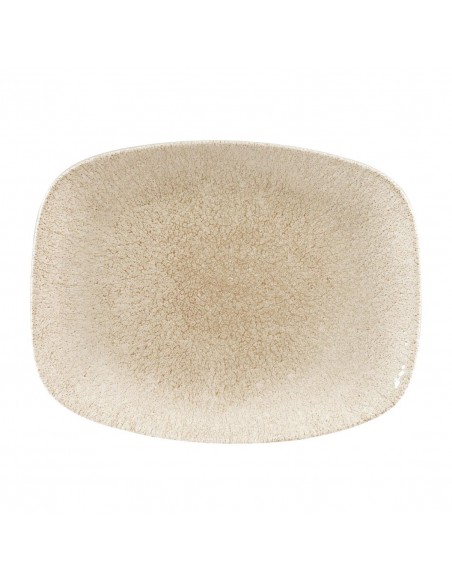 Churchill Raku Oblong Chef Plates Agate Grey 202 x 261mm