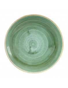 Churchill Stonecast Round Coupe Bowls Samphire Green 248mm