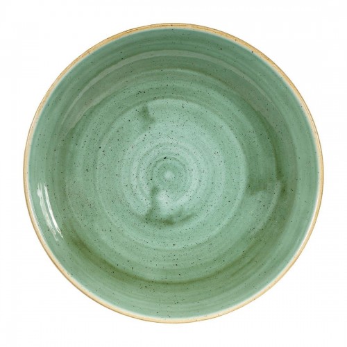 Churchill Stonecast Round Coupe Bowls Samphire Green 248mm