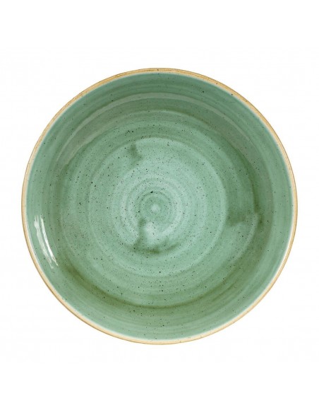 Churchill Stonecast Round Coupe Bowls Samphire Green 248mm