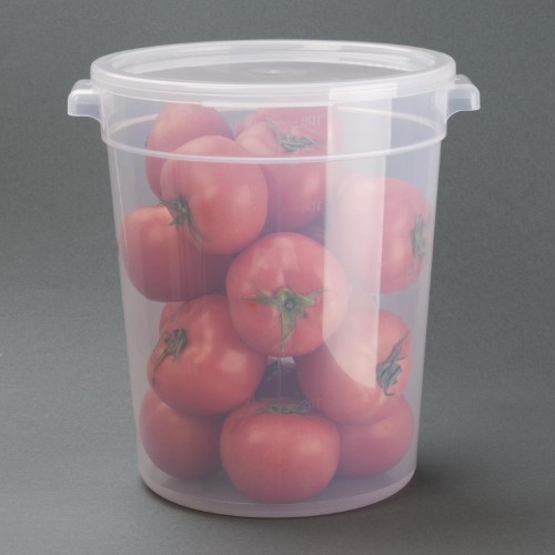 Vogue Polypropylene Round Food Storage Container 75Ltr