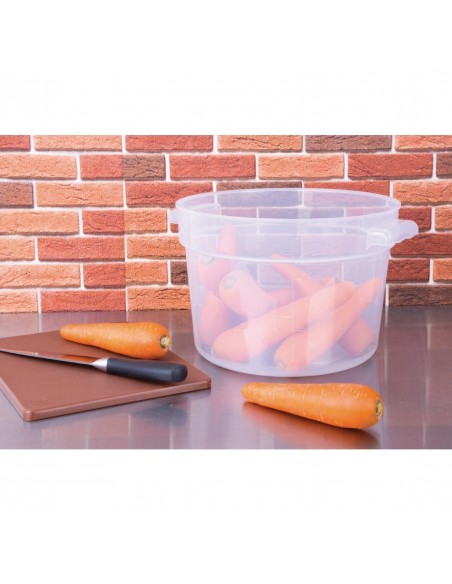 Vogue Polypropylene Round Food Storage Container 10Ltr