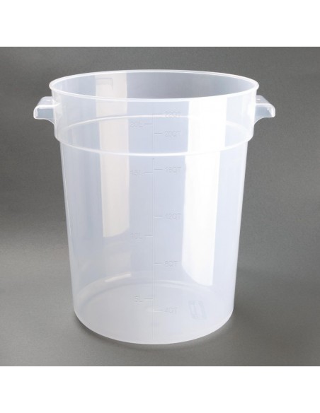 Vogue Polypropylene Round Food Storage Container 20Ltr