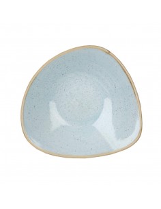 Churchill Stonecast Lotus Triangular Bowl Duck Egg Blue 177mm