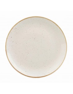 Churchill Stonecast Evolve Coupe Plate Barley White 220mm