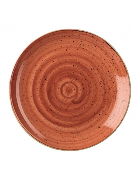 Churchill Stonecast Evolve Coupe Plate Spiced Orange 220mm