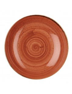 Churchill Stonecast Coupe Large Bowl Spiced Orange 304mm