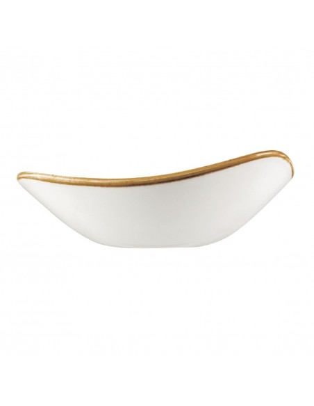 Churchill Stonecast Lotus Triangular Bowl Spiced Orange 228mm