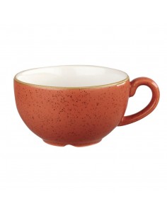 Churchill Stonecast Cappuccino Cup Spiced Orange 12oz