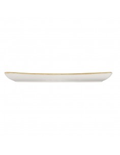 Churchill Stonecast X Squared Oblong Plate Peppercorn Grey 298mm 2