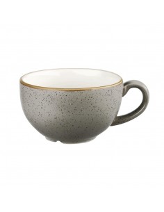 Churchill Stonecast Cappuccino Cup Peppercorn Grey 8oz