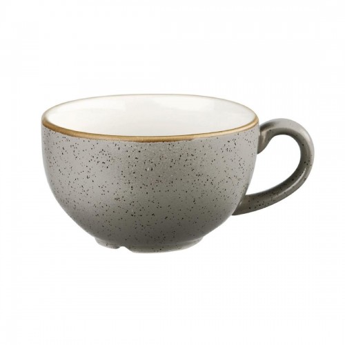 Churchill Stonecast Cappuccino Cup Peppercorn Grey 8oz