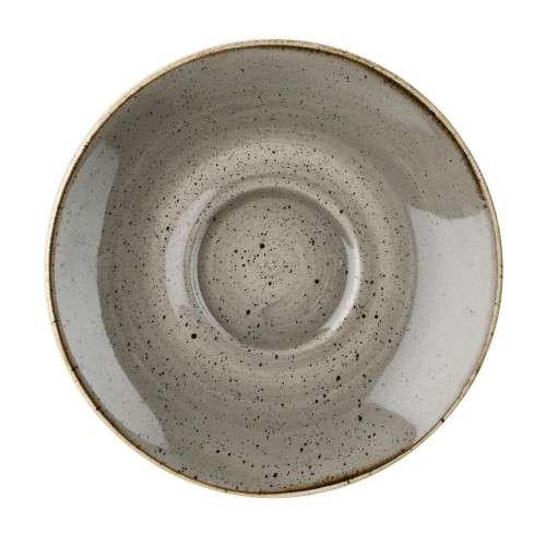 Churchill Stonecast Cappuccino Saucer Peppercorn Grey 158mm