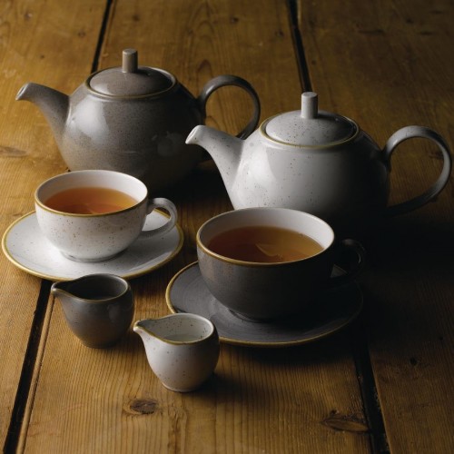 Churchill Stonecast Cappuccino Saucer Peppercorn Grey 158mm