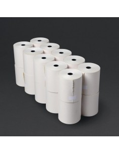 Fiesta Non-Thermal 2ply White and Yellow Till Roll 76 x 70mm