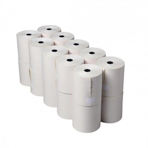 Fiesta Non-Thermal 2ply White and Yellow Till Roll 76 x 70mm