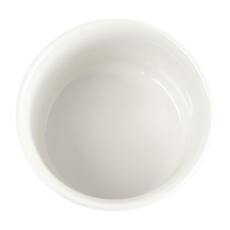 Pack of 12 Churchill White Souffle Dishes 100mm Porcelain