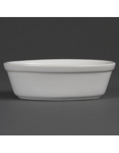 Olympia Whiteware Oval Pie Bowls 161mm