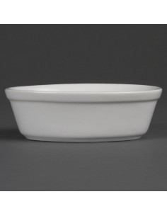 Olympia Whiteware Oval Pie Bowls 161mm