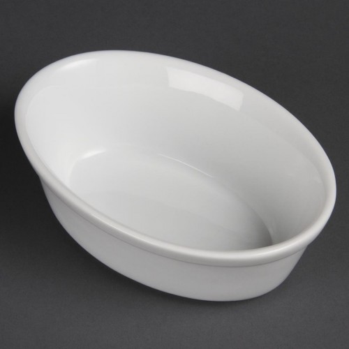 Olympia Whiteware Oval Pie Bowls 161mm