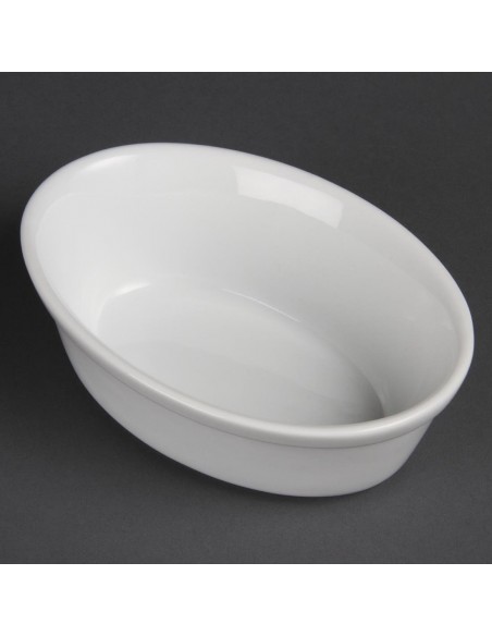 Olympia Whiteware Oval Pie Bowls 161mm
