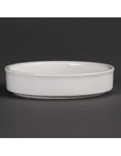 Olympia Mediterranean Stackable Dishes White 102mm