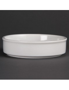 Olympia Mediterranean Stackable Dishes White 134mm