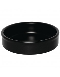 Olympia Mediterranean Stackable Dishes Black 102mm
