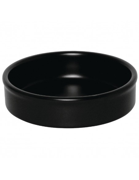 Olympia Mediterranean Stackable Dishes Black 102mm